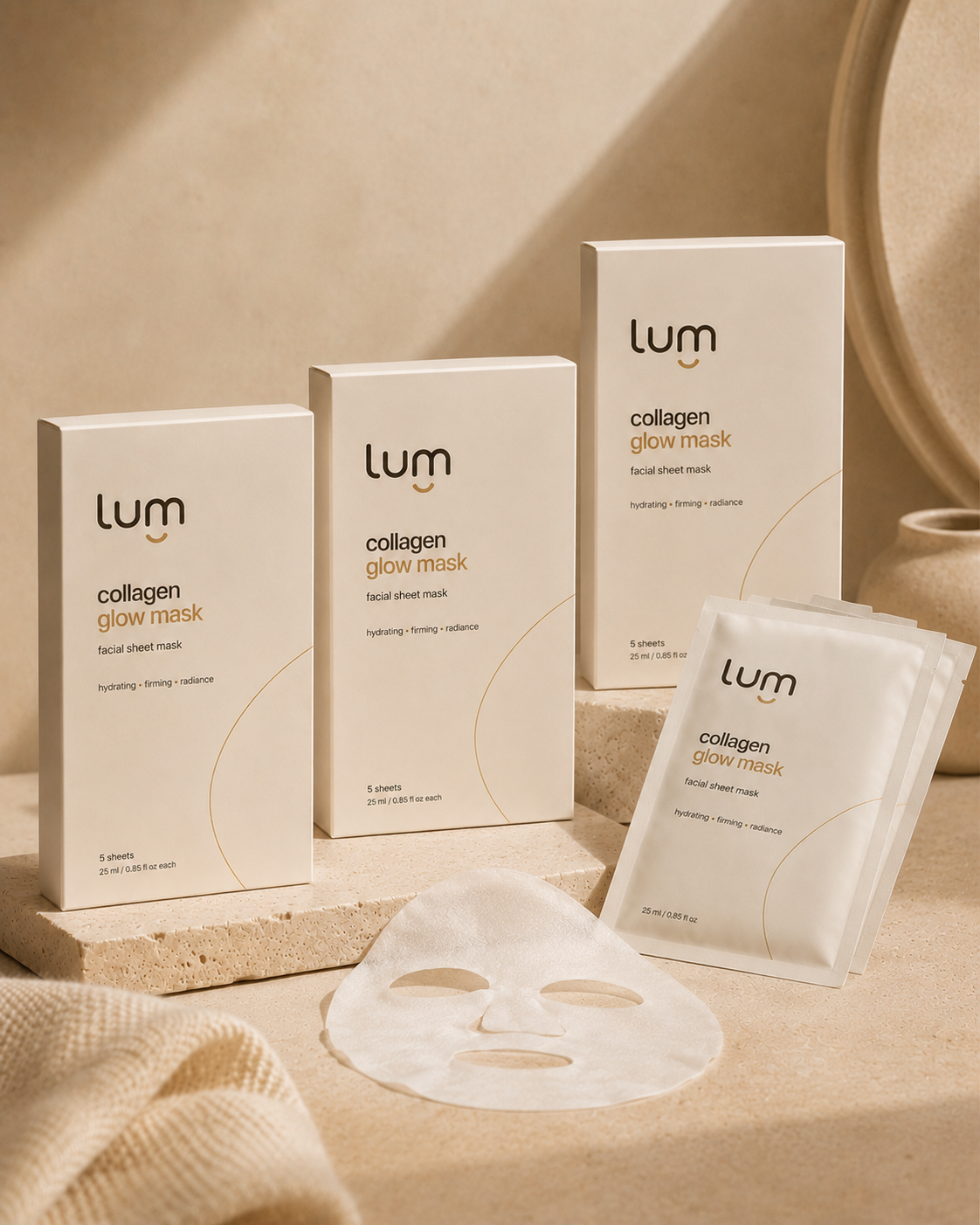 Collagen Glow Mask · 3 boxes