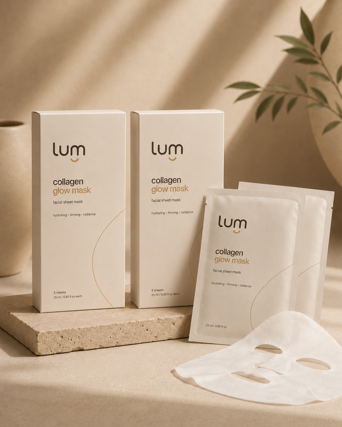 Collagen Glow Mask · 3 boxes